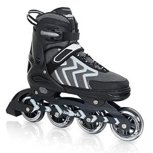 Adjustable Blades Roller Skates - , Women, Men, Kids, Boys, Beginners - Indoor & Outdoor - Sizes 6.5, 7, 7.5, 8