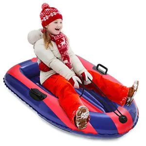 Inflatable Snow Sled with Reinforced Handles - Your Ticket to Winter Thrills!