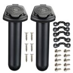 Kayak Fishing Rod Holder, 2 Pack Kayak Deck Flush Mount Fishing Boat Rod Holders and Cap Cowl for Kayak, Fishing Boat, Canoe and Fishing Deal with Accent Instrument.