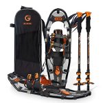 25-Inch Lightweight Snowshoes Set with Trekking Poles: Conquer Winter Adventures with Ease