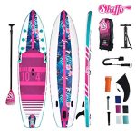Complete Inflatable Stand Up Paddle Board Kit: Lui 10'8 - Includes Durable Carry Bag on Wheels, Leash, Paddle, 3 Fins, Pump, and Carrying Handle - Perfect for Men.
