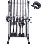 Patented Fishing Rod Holder, 24 Rods Aluminum Pole Rack-House Saving Organizer Excellent for House Storage Storage Most Kinds of Fishing Rods and Combos.