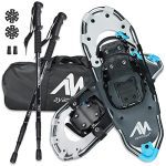 Explore Winter Wonderland with AYAMAYA Snowshoes and Poles - Your Ultimate Snow Adventure Companion