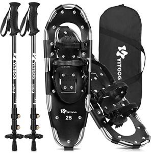 3-in-1 High-Performance Snowshoes with Poles and Carry Bag