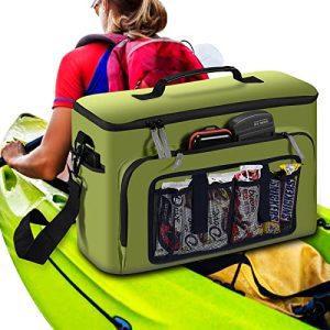 Keep Your Drinks Cool and Your Kayak Organized with the Behind-Seat Waterproof Kayak Cooler