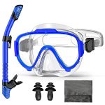 Experience Underwater Adventure with the Ultimate Snorkel Set for Adults, Youth, Men, and Women: Anti-Leak, Anti-Fog, Dry Snorkel Masks with Goggles, Perfect for Snorkeling, Swimming, and Scuba Diving - Complete with Carrying Bag!