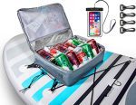 Stand Up Paddle Board Cooler Water Resistant Paddleboard Accent Deck Bag w/Mesh High (Grey).