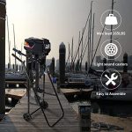 Folding Heavy Duty Boat Motor Stand with 2 Wheels - Image 5