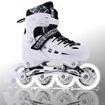 4 Size  - Beginners Boys and Girls Blades - PU Mesh White