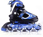 - Blue, Black, Pink - Youth Blade Roller Skating for Beginners Ages 3-15"