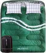 Double Sleeping Bag for Adults - 2 Person 100%