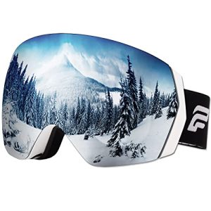 SKIFOX OTG Ski Goggles - Frameless Anti-Fog Snowboard Goggles for Ultimate Clarity and Style