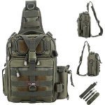 Fishing Sort out Backpack Storage Bag，Water-Resistant Fishing Backpack with Rod Holder，Fishing Gear Bag Present for Males.