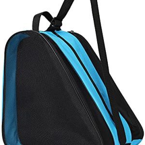 Curler Skate Luggage, Breathable Ice-Skating Bag with Adjustable Shoulder Strap and High Deal with, Oxford Material Skating Sneakers Bag with out Disagreeable Scent Curler skate Equipment for Unisex Girls Males Grownup and child 2 Pack.