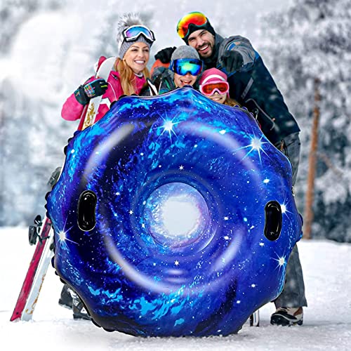 Howling Blizzard" - 55" Plus Dimension Snow Tube for Adults and Children - Chilly-Proof and Heavy Materials with Sturdy Handles. 