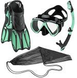 Aquatics Rapido Grown-up Masks Fin Snorkel Set: Explore the Depths in Style and Comfort