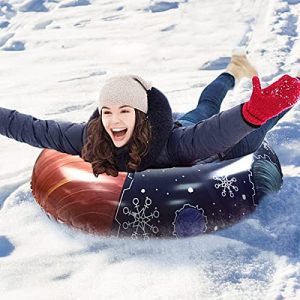 Snow Tube, Inflatable Snow Tubes 47 Inch Heavy Responsibility Outside Snow Toys.