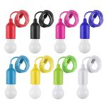 8-Pack LED Pull Cord Lights: Illuminate Your World with Colorful Charm