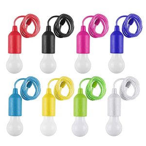 8-Pack LED Pull Cord Lights: Illuminate Your World with Colorful Charm
