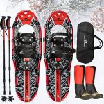 Conquer Winter Wonderland with 25"/30" Terrain Lightweight Snowshoes Set
