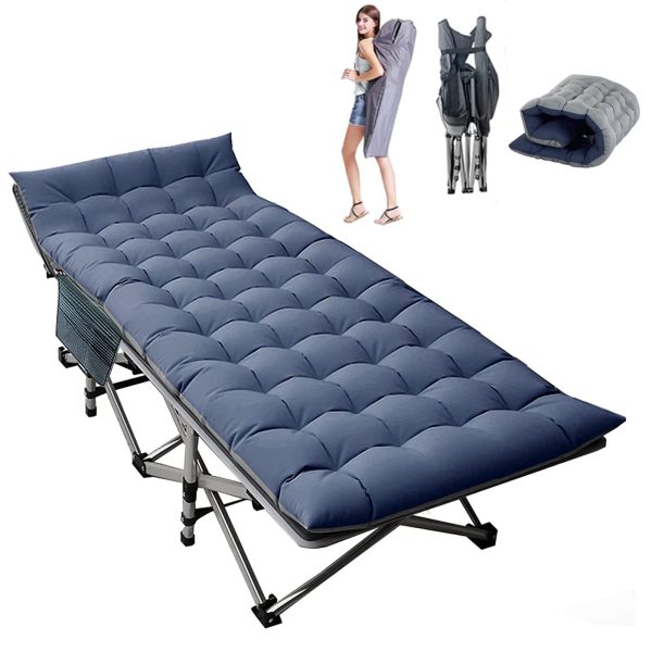 Folding Tenting Cots for Adults Heavy Responsibility cot with Carry Bag, Transportable Sleeping Mattress for Camp Workplace Use Out of doors Cot Mattress for Touring.