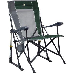 Out of doors Roadtrip Rocker Collapsible Rocking Chair &  Out of doors Tenting Chair.