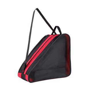Curler Skate Bag, Breathable Ice Skate Baggage with Adjustable Shoulder Strap, Oxford Fabric Skating Sneakers Storage Bag for Girls Males Child and Adults Curler Skate Equipment (Pink).