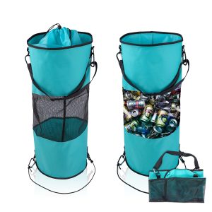 2-Pack Portable Outdoor Mesh Boat Trash Bags: Washable, Leakproof Garbage Bags for Kayaks, Campers, Cars, and Beach Storage