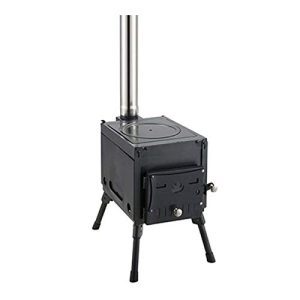Ultimate Camping Companion: Portable Wood Burning Tent Stove with Stainless Chimney Pipes