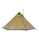 Experience the Ultimate in Lightweight Luxury with  4-Person Tipi Hot Tent - Perfect for Family Camping, Hunting, and Hiking Adventures!