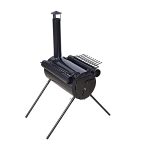 Portable Military Camping Wood Stove Tent Heater for Camping, Ice Fishing, Cooking, and RVing.
