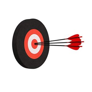 Improve Your Archery Skills with a Lightweight Foam Arrow Target - Round, Therapeutic, and Perfect for Moving Hunting and Shooting Practice with Compound Bows - Black