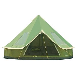 Waterproof Lightweight Bell Tent for Family Camping - Spacious 6-8 Person Yurt Tent