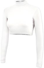 Cropped Cheer Bodysuit - Long Sleeve Turtleneck