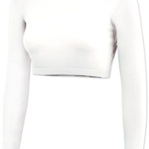 Cropped Cheer Bodysuit - Long Sleeve Turtleneck