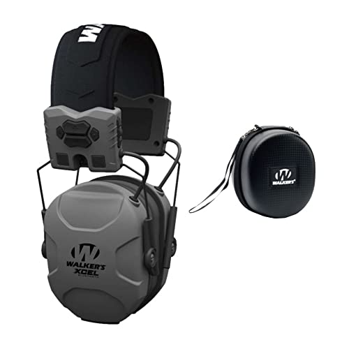 Digital Muff with Voice Clarity and Bluetooth for Shooting Hearing Protection - Bundle with Carrying Case (2 Items).