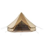 Waterproof 16-Person Family Camping Tent: Sports Sierra 20 Canvas Bell Tent, Brown