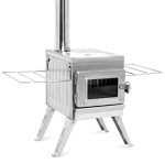 Fltom Tenting Wooden Range: Your Compact Stainless Steel Companion for Shelter, Cooking, and Heating