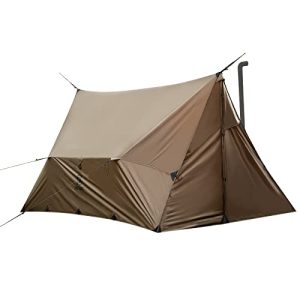 Hammock Hot Tent with Stove Jack, Versatile Lightweight Waterproof Camping Tarp