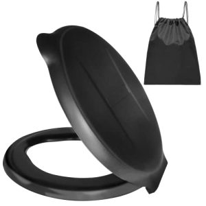 Portable Bucket Toilet Seat with Lid for Camping - Easy Outdoor Restroom Solution