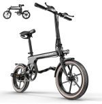  - 40km Long Range, Lightweight & Portable at 40 Pounds, Dual Disc Brake & Pedal Assist - Ideal Electric Commuter Bike for Adults (16")