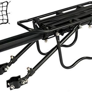 Elevate Your Cycling Adventures with the Sturdy and Adjustable Rear Bike Rack: Quick Release and 115 lbs Capacity for Ultimate Convenience