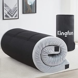 Premium Memory Foam Camping Mattress - 3 Inch  - Cozy Car & Truck Tent Sleeping Mat Pad with Removable Travel Bag (Single)