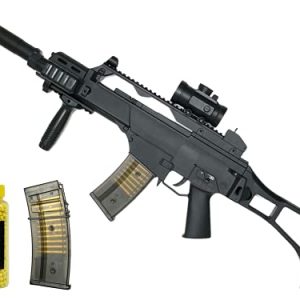 Double Eagle M85P Airsoft Rifle Starter Kit: Full & Semi-Auto with Accessories