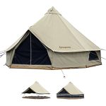 Experience the Ultimate in Winter Camping Comfort with Our Bell Tent Canvas Yurt - Perfect for Glamping and Outdoor Adventures!