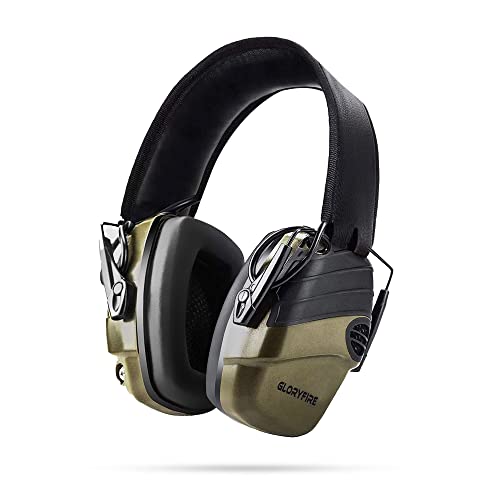Electronic Ear Muffs for Shooting with Noise Cancelling and Hearing Protection.