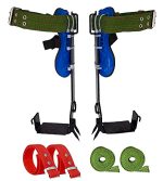 Conquer Any Climbing Challenge with Durable 304 Stainless Steel Tree Climbing Gear - Adjustable Pole Climbing Spikes with Non-Slip Pedals for Hunting, Fruit Picking, Jungle Survival, and More.