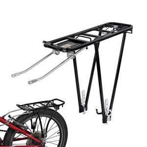 Bike Adventures with Free-fly's Extra Heavy Duty Bike Cargo Rack – 55lbs Capacity for Ultimate Luggage Hauling