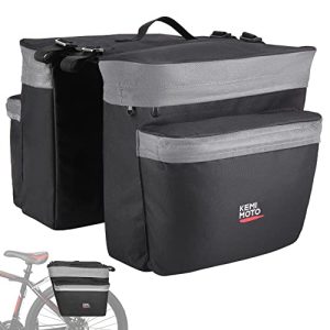 30L Water Resistant Bicycle Rear Rack Pannier Bag - Excellent for Grocery Procuring and Becoming Bikes with Rack Widths Underneath 5 Inches (Gray)
