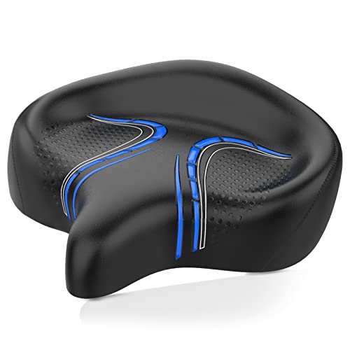 Upgrade Your Cycling Comfort with our Oversized Bike Seat - Featuring a Unique Backrest Design and Universal Fit for Electric Bikes, Exercise Bikes, and Road Bikes - Perfect for Men and Women.